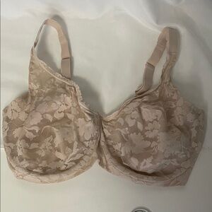 Bali Floral Lace Bra in Pale Pink 38DDD Underwire